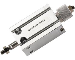 Pneumatische Cilinder - Luchtcilinder - Industriële Automatisering - Verstelbare Slag - 32 mm Boring - Zilver