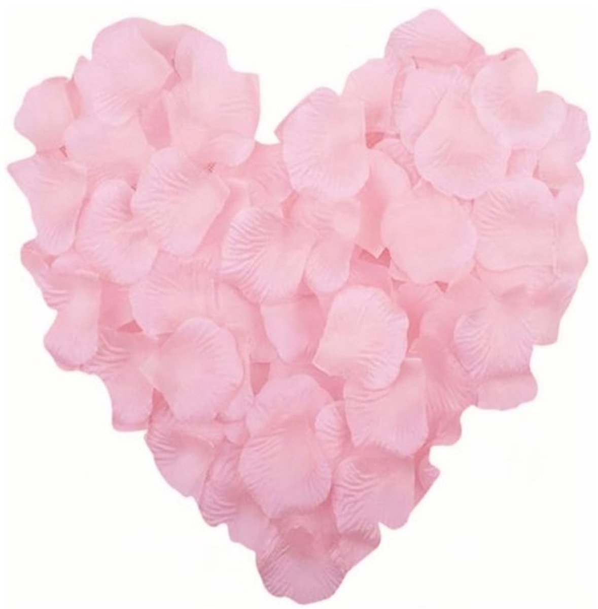 Kunstrozenblaadjes - Romantische decoratie - 1000 stuks - Natuurlijke roze kleur - Hoogwaa
