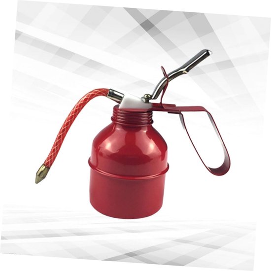 Olie Kan - Met Pomp - Motor Onderhoud - Flexibele Tuit - 18.2cm Hoog - Rood — afbeelding 3