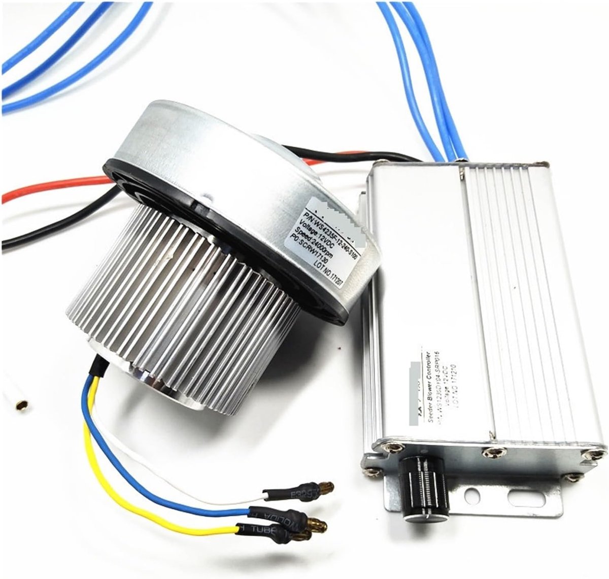 Luchtverplaatser Ventilator - Krachtige Blower - Oppervlakken Drogen - Hoge Druk - 1200 LPM - Zwart