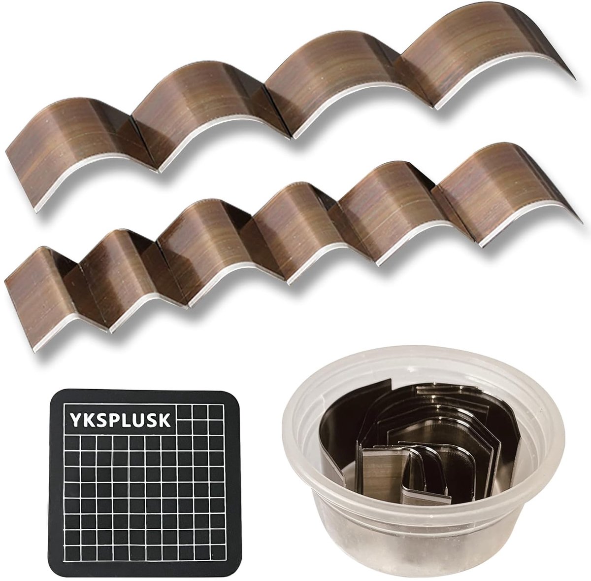 Leerpons Gereedschap - Hoek Trimmers - Handwerk Maken - 10 Verschillende Maten - Set van 10 - Metaal