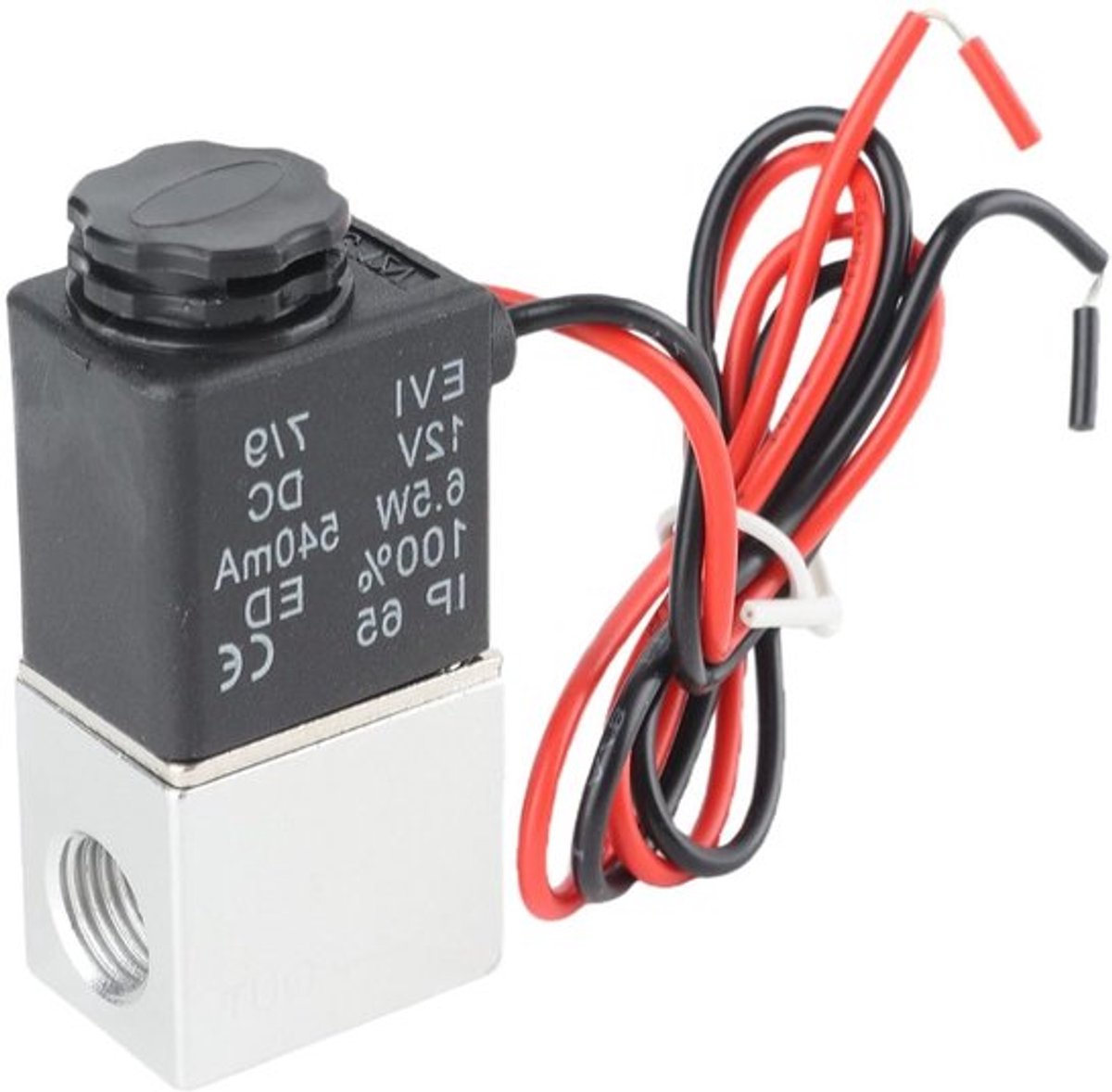 2-weg normaal gesloten magnetventiel 12V DC 1/4 inch
