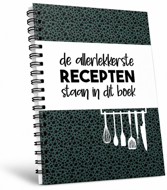 Receptenboek Invulboek - Recepten Verzamelboek met Inhoudsopgave - A5 Formaat - Kookboek om Zelf in te Vullen - Verjaardagscadeau Man & Vrouw - Cadeau