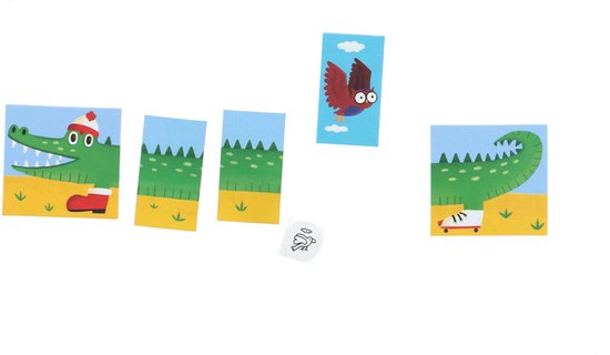 Cartes de crocodiles et d'animaux du jeu Kroko Loko.