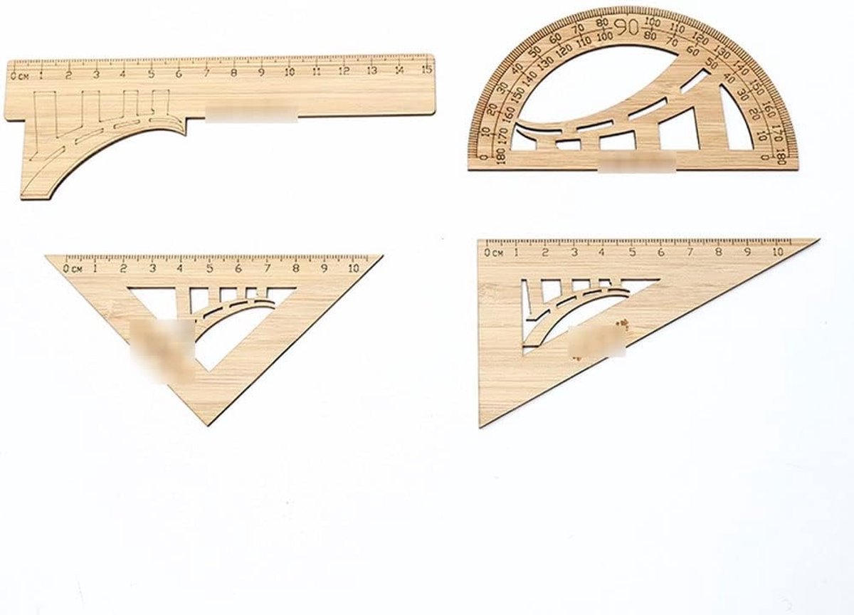 Kompas Set - Meetkunde Gereedschap - Tekenen en Meten - Inclusief Opbergkoffer - 3 x 2 x 1 cm - Grijs