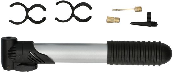 Dunlop Mini Fietspomp/Handpomp - 20-46 cm. - Grijs - Max. 6 Bar van Dunlop — afbeelding 4