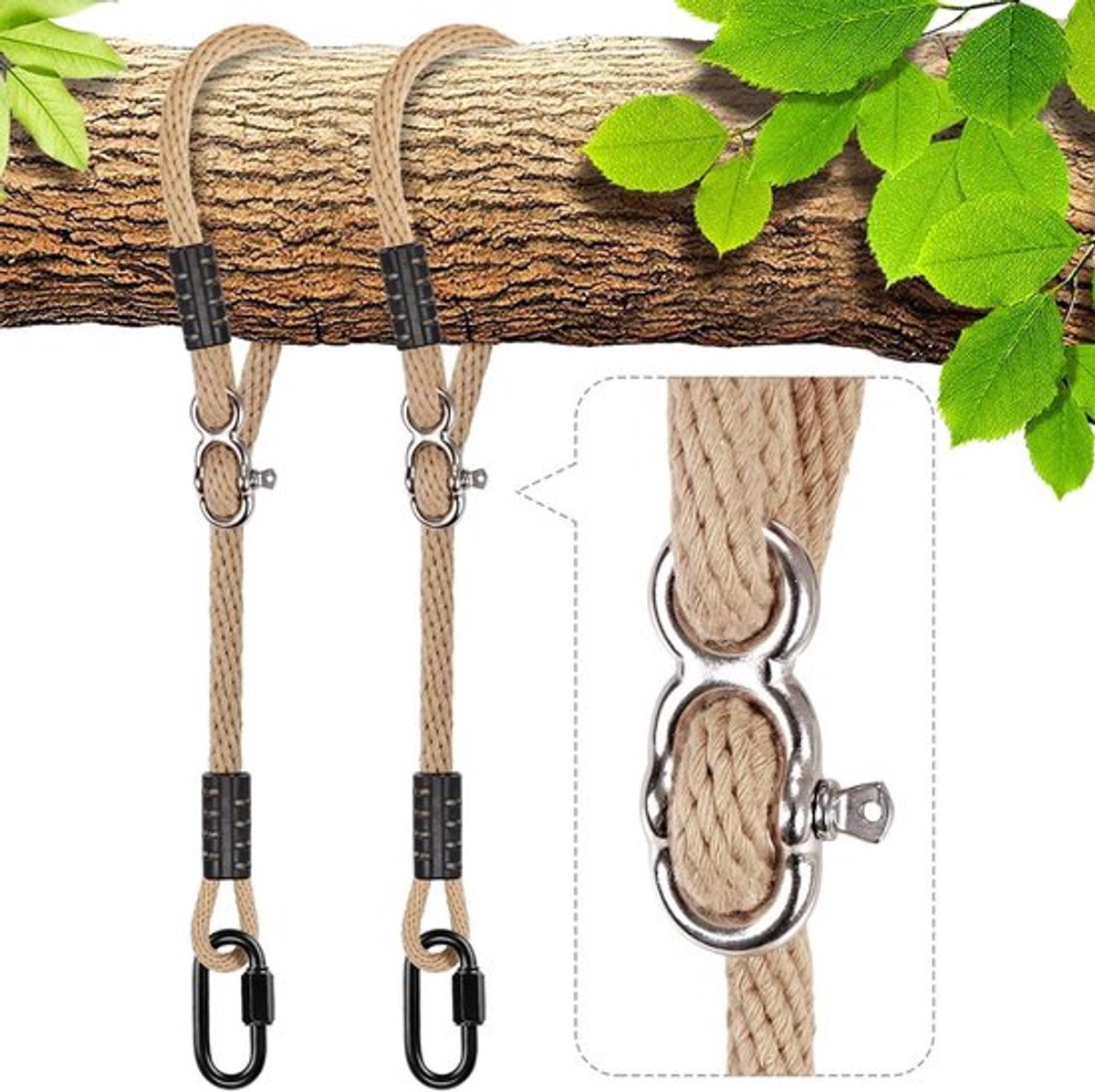 Tree Swing Ropes - Verstelbaar en - Hangende banden voor schommels