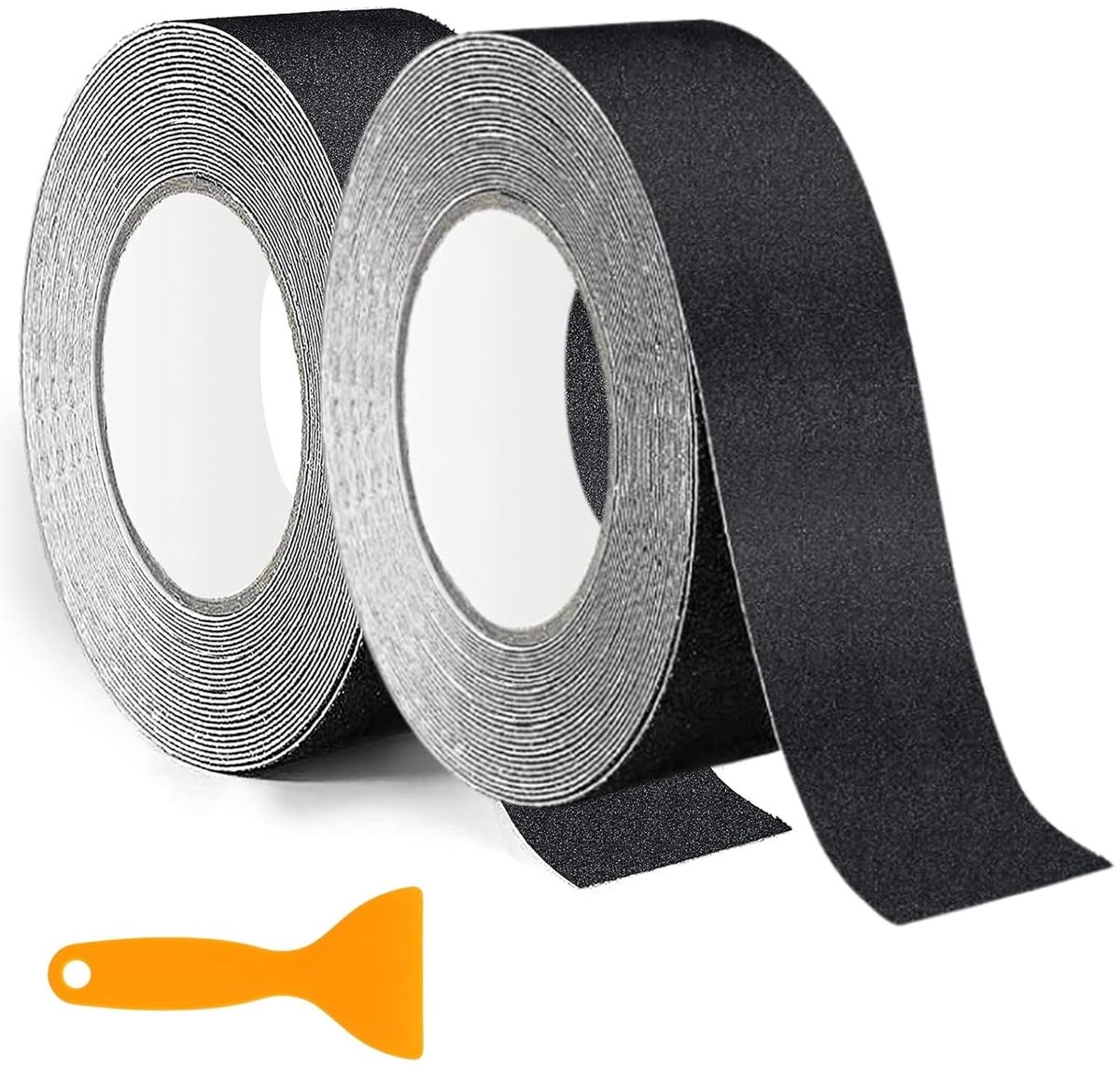Anti-slip tape 50mm x 10m, waterdicht en stevig, ideaal voor trappen, ladders en vloeren, zwart