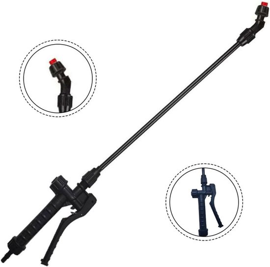 Sproeiersteel - Tuinspuit - Tuinonderhoud - Vergrendelbare hevel - 61 cm - Rood — afbeelding 5