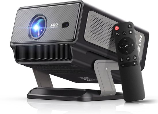 XGODY Gimbal A8 Smart Beamer Editie 2026 - 1200 ANSI – Full HD 1080p (4K ondersteund) - Draagbare Beamer met Wifi 6 & Bluetooth 5.4 - Android 14 & IOS - YouTube, Netflix & Disney -…