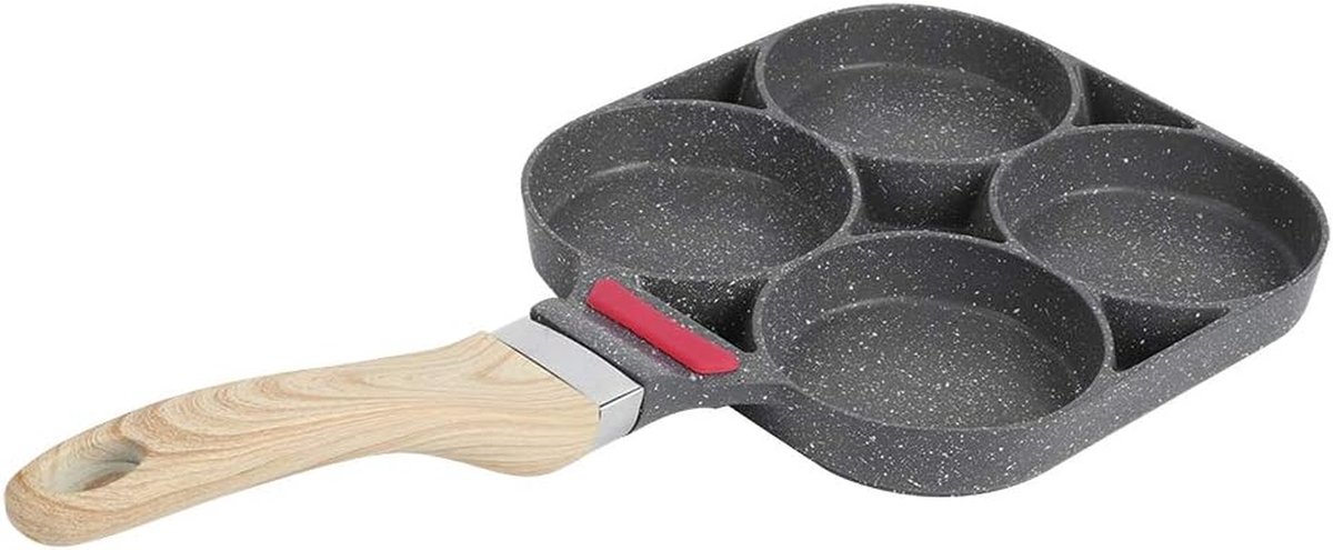 Koekenpan Pannenkoekenpan Ontbijt Koken Antiaanbaklaag 40 cm Zwart