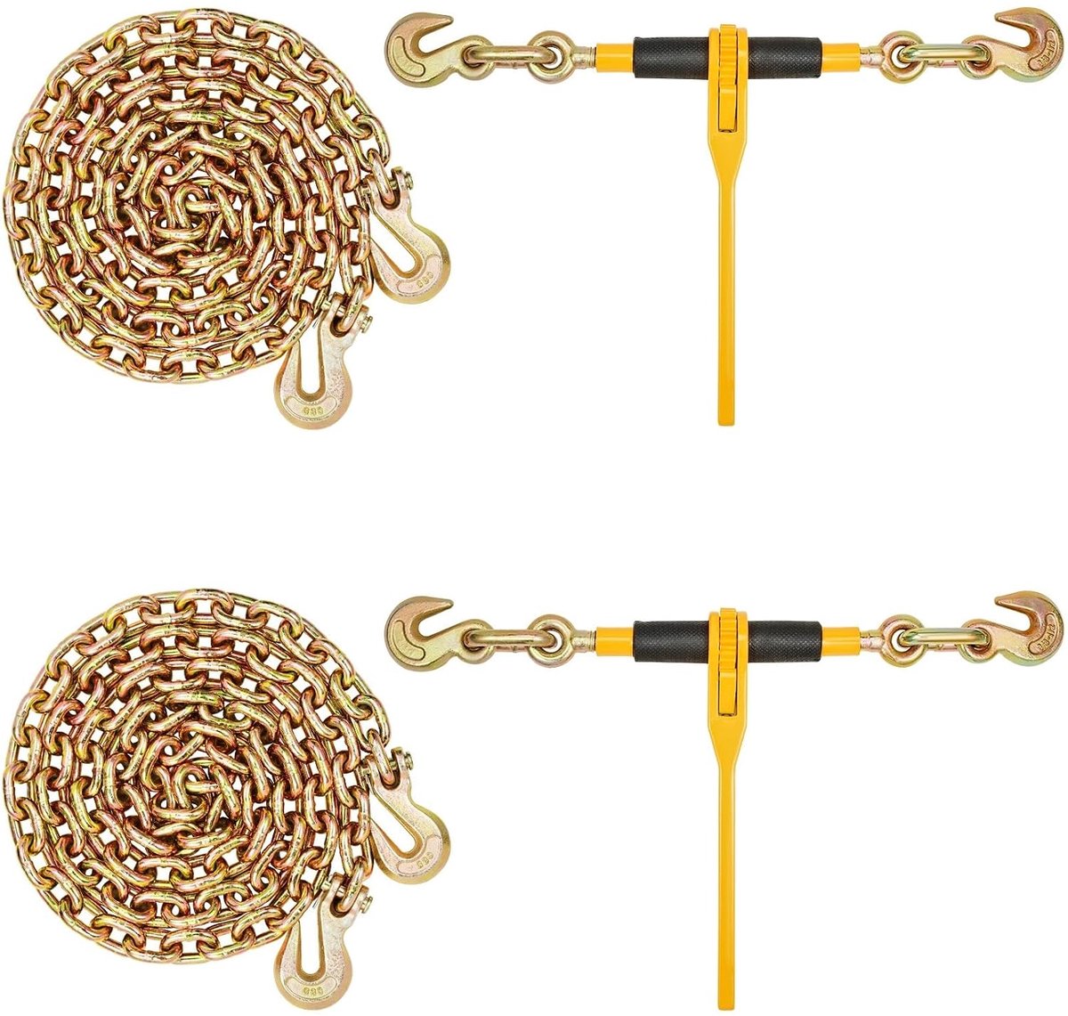 Ketting Spanners - Spanbanden Ratel - Voertuig Vastzetten - G80 Kwaliteit - 2 Stuks - Zilver