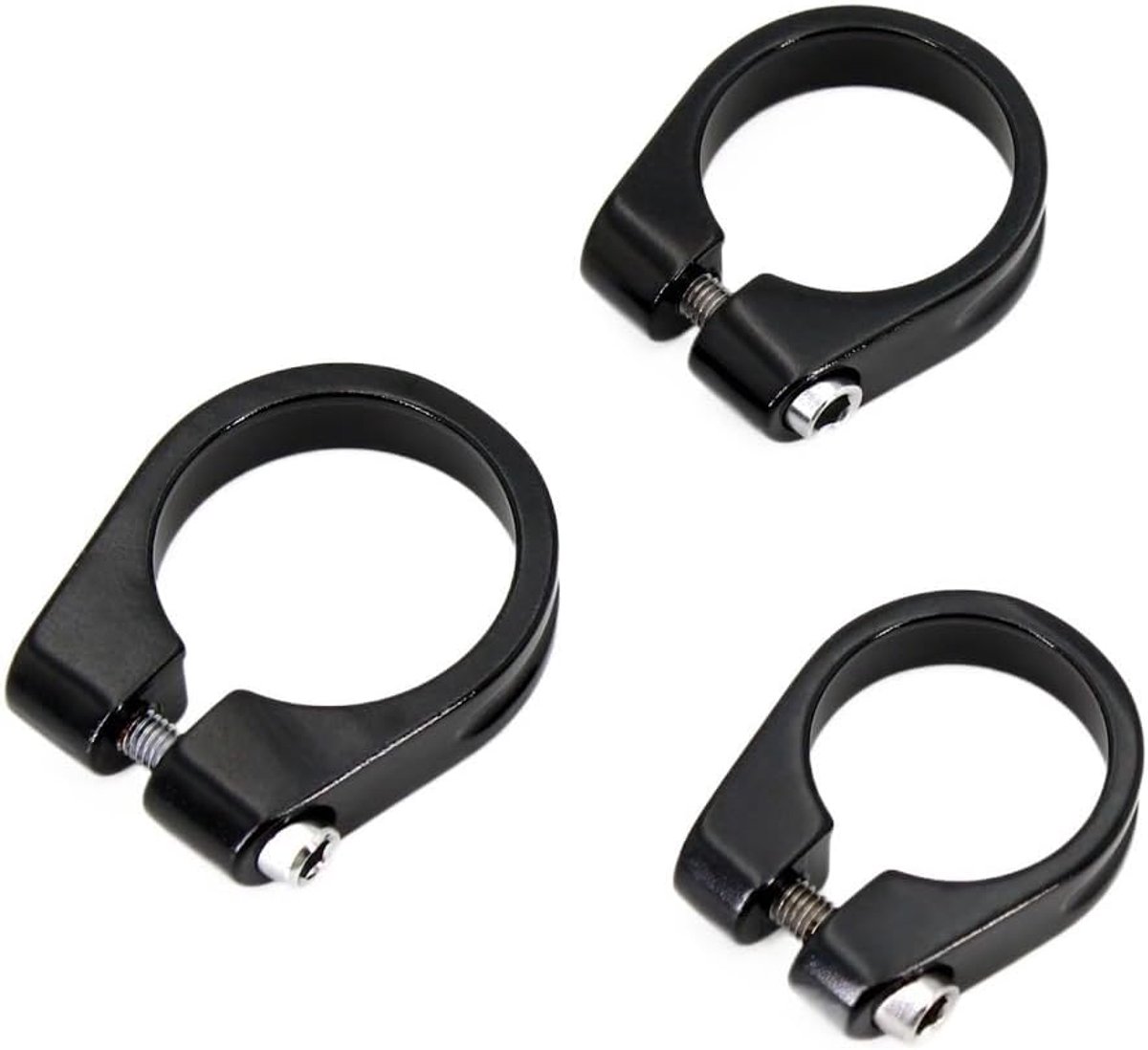 Fietszadelklem - Zadelpenklem - Zadelhoogte Aanpassen - Snelsluiting Hendel - 349 mm - Titanium