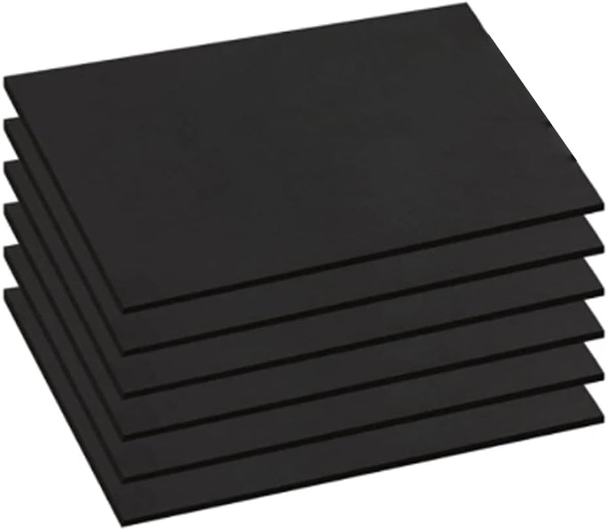 PVC Schuimplaten - Knutselvellen Foam - Hobby Projecten - Dubbelzijdig Kleur - 300x400 mm - Zwart