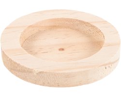 Voerbak Kleine Huisdieren - Houten Schaal - Voeren Kleine Huisdieren - Gladde Afwerking - 8 x 8 cm - Natuurlijk Hout