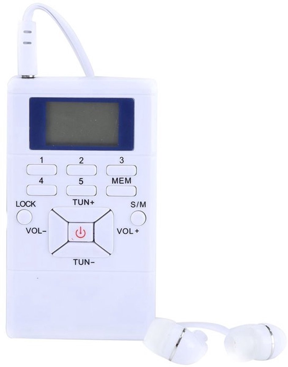 By shayne - Mini FM-radio - Draagbare Persoonlijke Radio - Handradio voor
