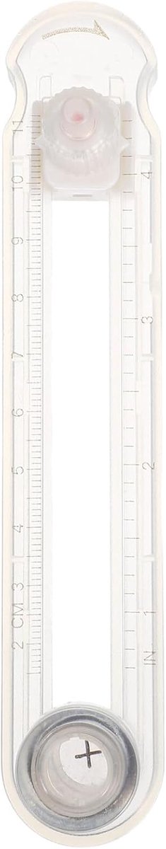 Cirkelsnijder Papier - Ronde Snijtool - Knutselen Kaarten Maken - Verstelbaar Kompas - 14.7 cm - Wit