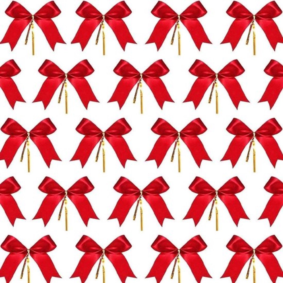 Mini rode kerstboom strikken set Allecto Plus 50 stukken