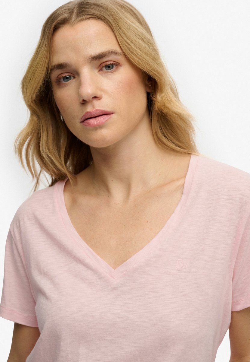 Superdry Geborduurd Vee T-shirt Heren Roze