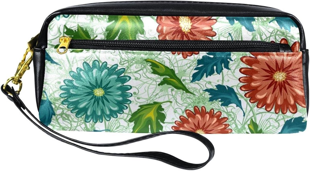 Pennen etui - Etui potloden - Stationery organiseren - Dubbele ritsvakken - 20.5 cm - Multicolor