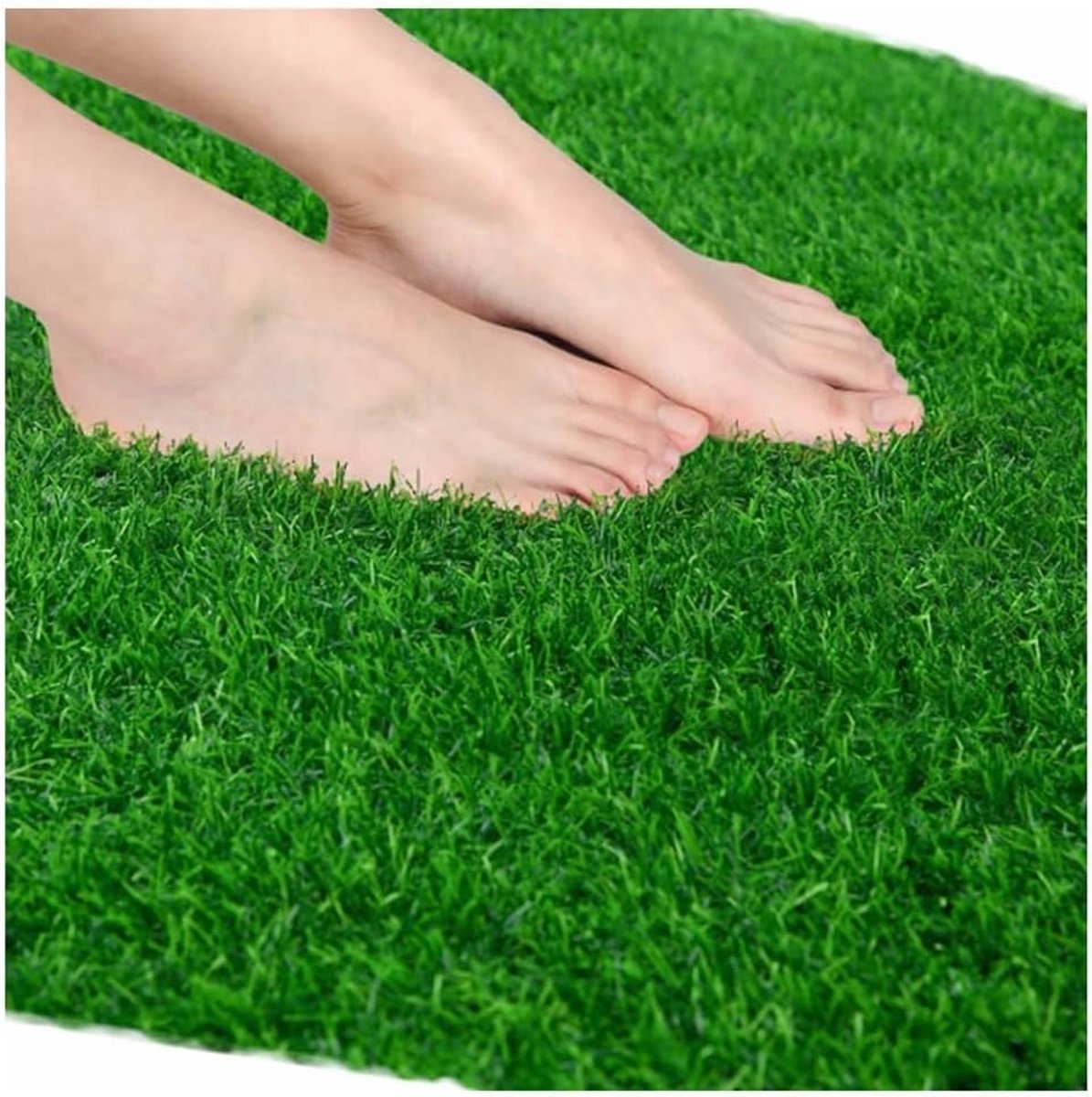 Kunstgras Tapijt - Kunstgazon Rol - Tuin Decoratie - Onderhoudsarm Groen - 3 x 15 m - Groen