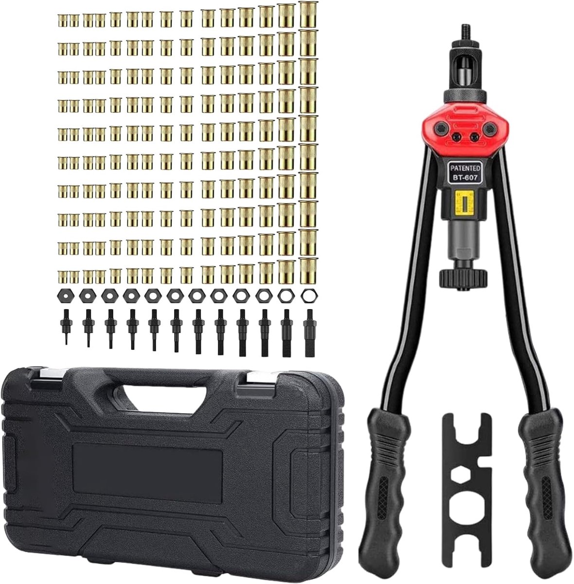 Klinknagel Gereedschap - Nootklinknagel Kit - Bevestigen Constructie - 176 Delige Set - M3-M12 Metrisch - Niet Gespecificeerd