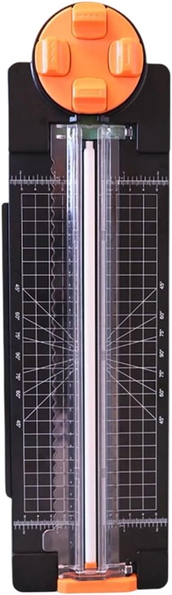 Papiersnijder Multifunctioneel - Knutselgereedschap Snijder - Precies Knutselen - 360 Graden Draaibaar - 44 x 12.5 cm - Zwart
