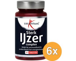 Lucovitaal 6x Sterk IJzer Complex (30 tabletten) - 30 stuks