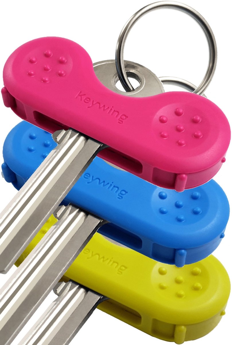 Keywing sleutelhulp- blauw, groen en roze
