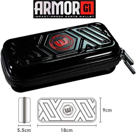 Winmau Armor G1 Black Dart Case van Winmau — afbeelding 2