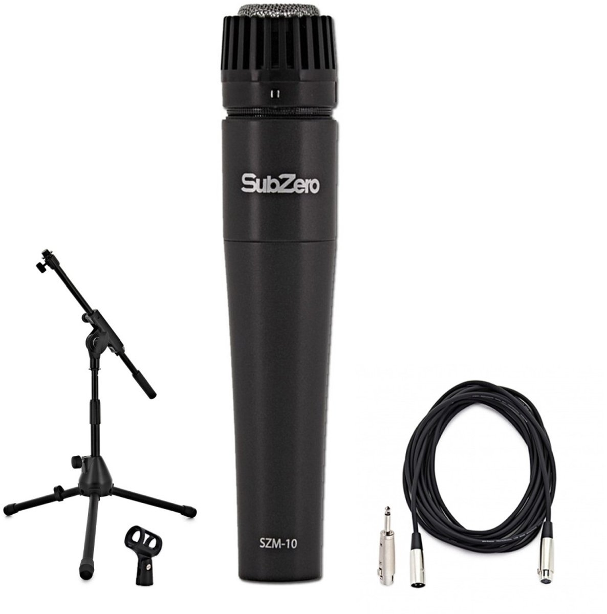 SubZero Dynamic Instrument Mic with Cable and Low Mic Stand