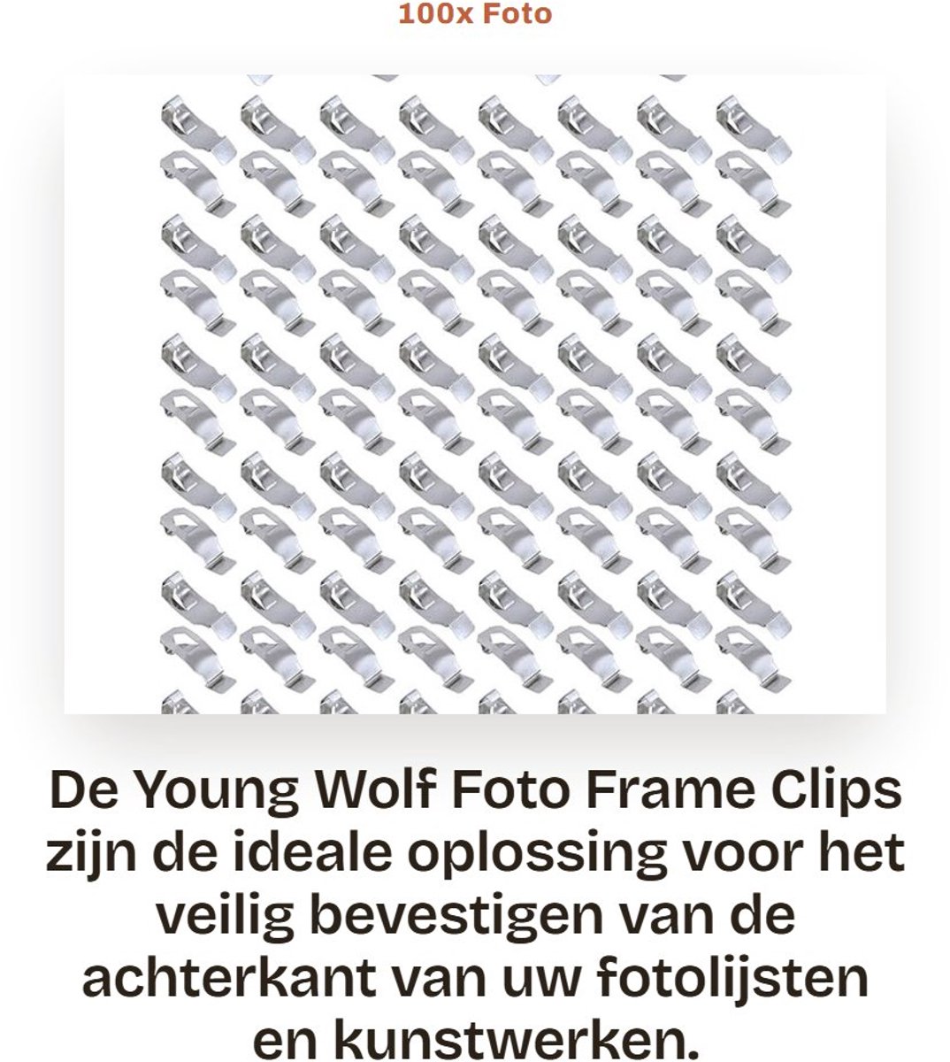 Dailygoods- Fotohaak 100 Stuks - Zelfklevend - Hoogwaardige Metaal - Bevestigingsmateriaal - Kunstwerk Bevestiger - Schokbestendig - Fotohaakjes