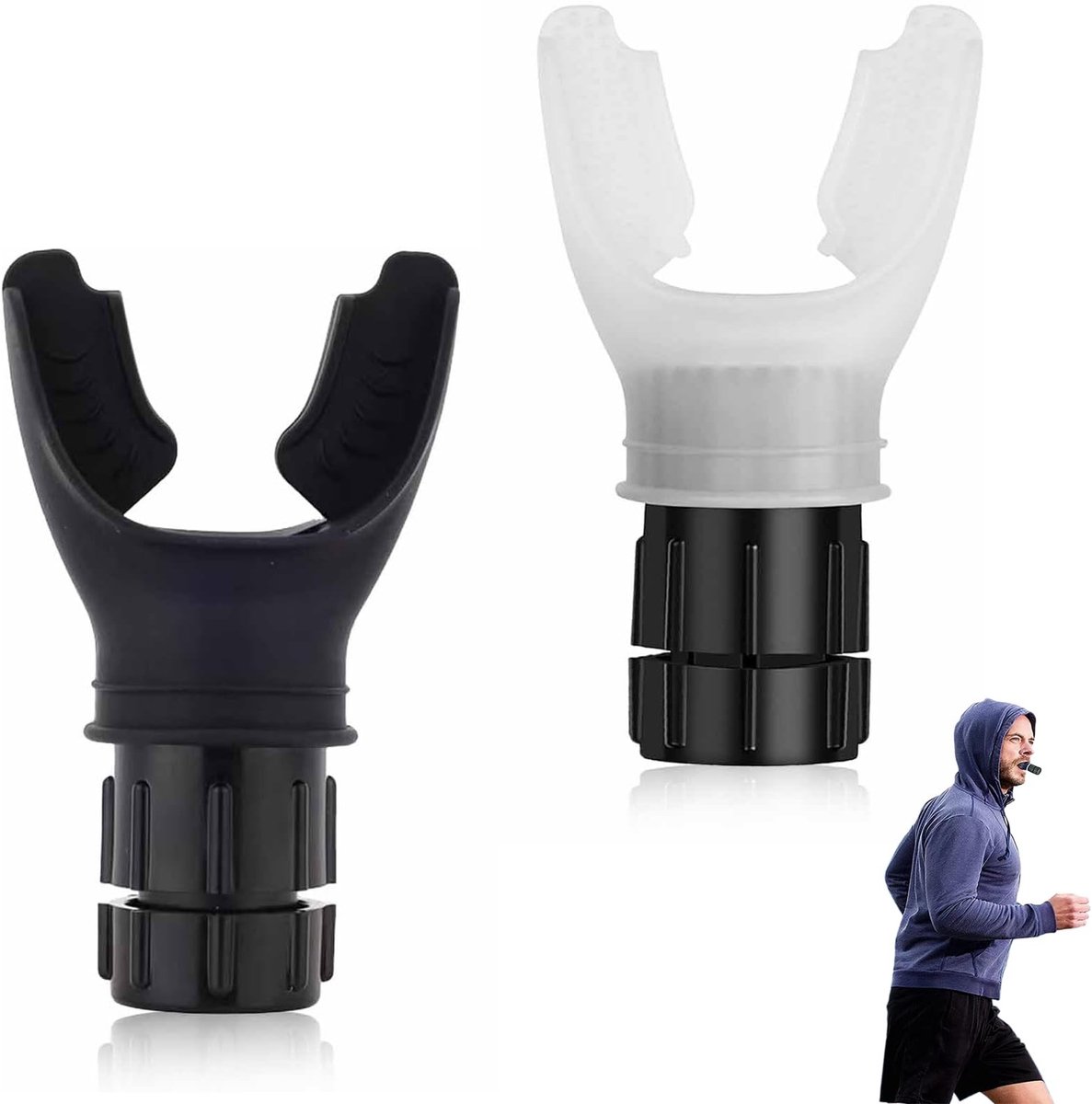 Dailygoods- Ademtrainer 2 Stuks - Longtrainer - Ademhalingstrainer - Verstelbare Weerstand - Verbeter Uithoudingsvermogen - Hoogwaardige Materialen