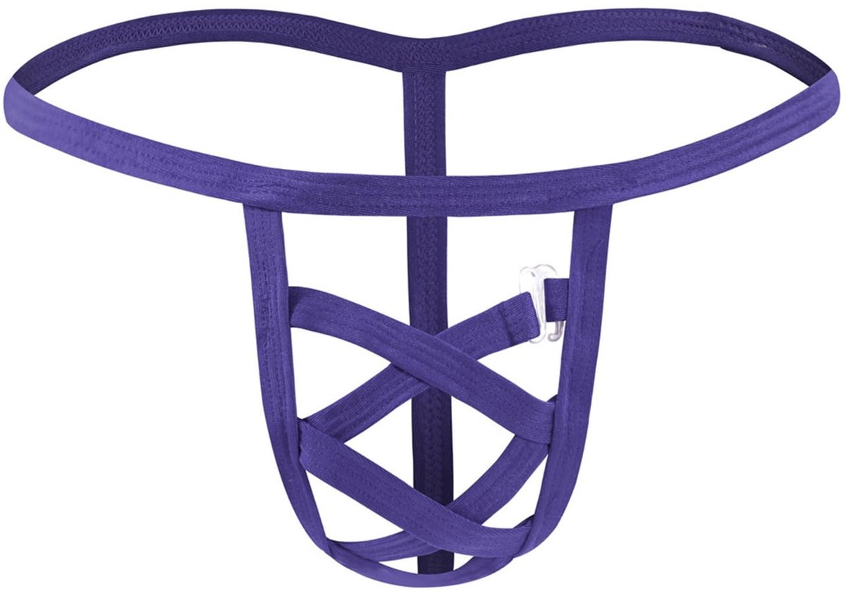 Dailygoods- Tanga Slip - Sexy Ondergoed - Lage Taille - Jockstrap - Gekruiste Bandjes - 100% Polyester - 7 Kleuren Verkrijgbaar - String
