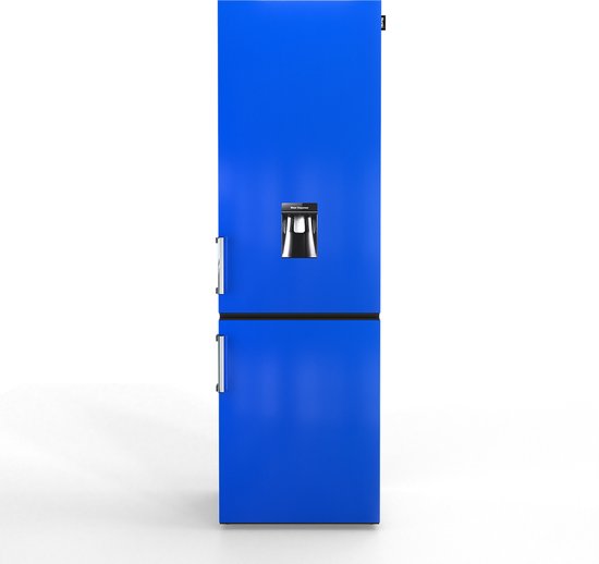 Nunki Large H2O – Koel-vriescombinatie – Waterdispenser – E-klasse – 268 liter – Blue Fire Gloss