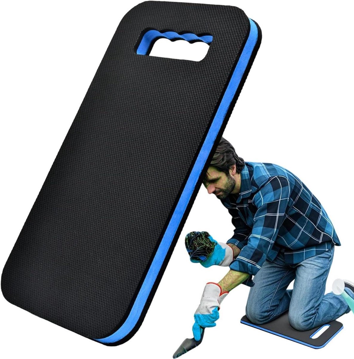 Opvouwbaar Knielpad - Dikke Kniebescherming - Tuinieren Bidden - Antislip EVA Demping - 45x21 cm - Grijs