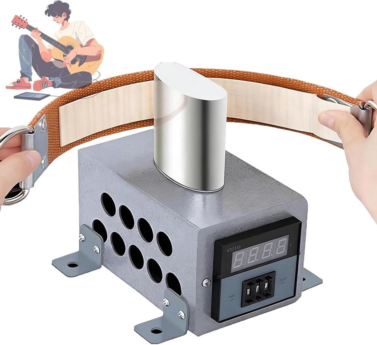 Houtbuiger - Instrumentenbouwer gereedschap - Instrumenten Reparatie - Digitale Temperatuurregeling - 25 x 20 x 30 cm - Zilver