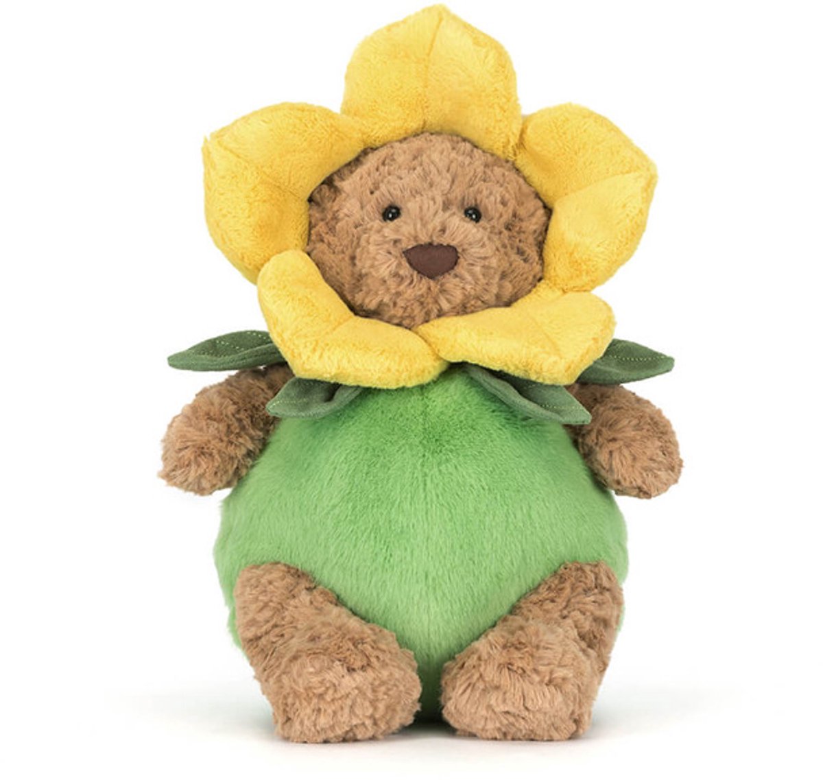 Jellycat Knuffels - Bartholomew Bear Daffodil Outfit - Beer in Narcis Bloemen Outfit - Teddybeer - Knuffelbeer - Knuffel - 31 cm - Geschikt voor alle leeftijden — afbeelding 3