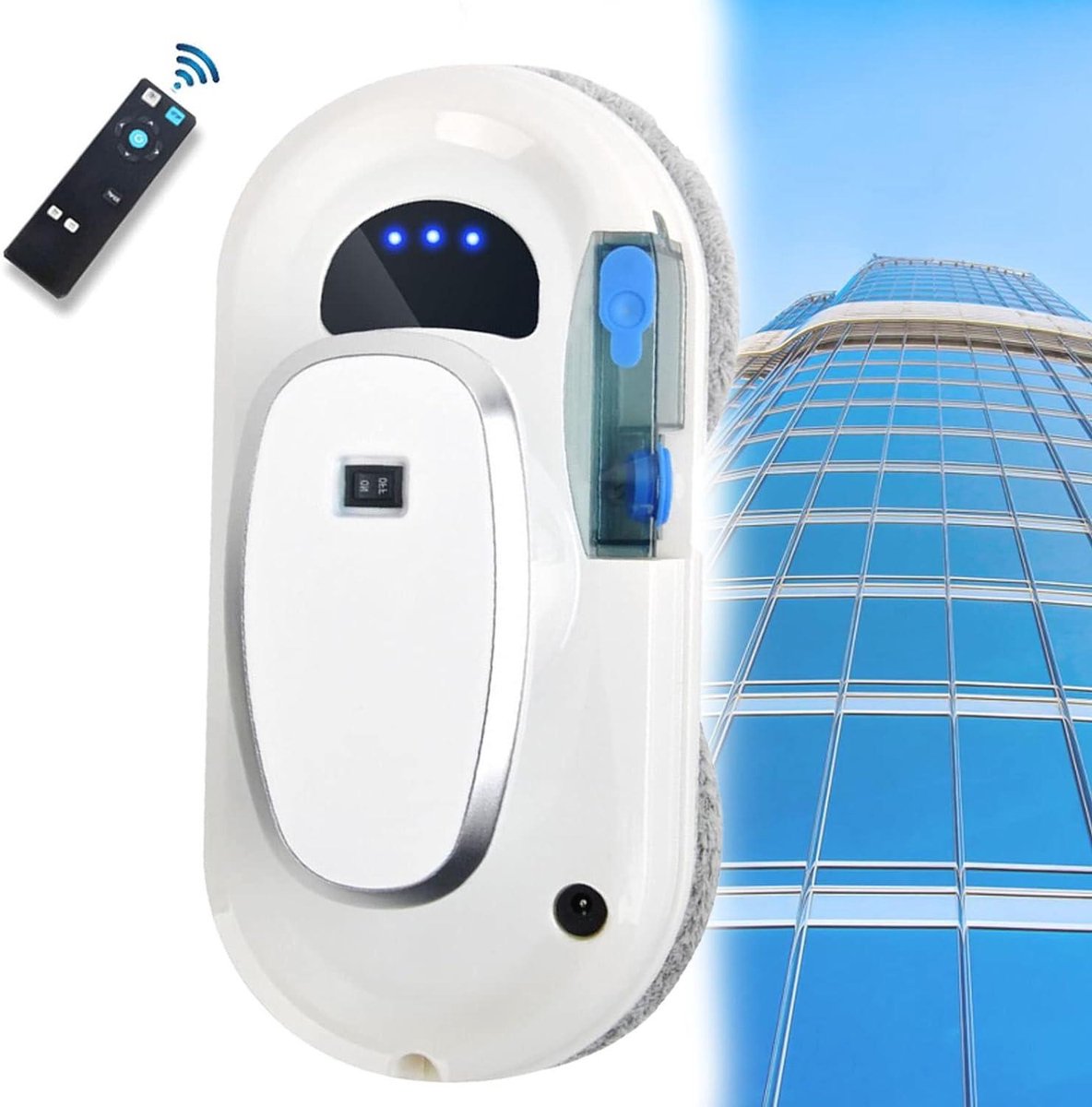 Ramen Reiniger Robot - Glasbewassing Apparaat - Automatisch Ramen Wassen - Ultrasone Spray Functie - Afstandsbediening Inclusief - Wit