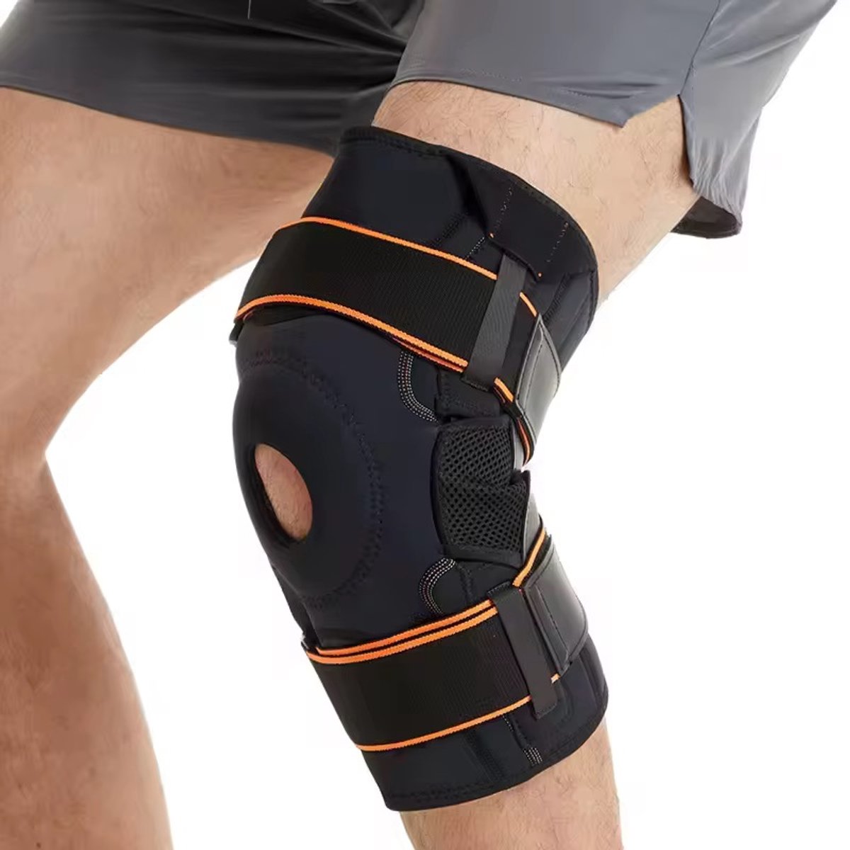 Kniebrace XL – Verstelbare Kniebandage – Patellabrace voor Heren / Dames – Ondersteuning bij Patella Blessures, Artrose & Meniscus – Verstelbare pasvorm – knie compressie – Knieband – kniepijn