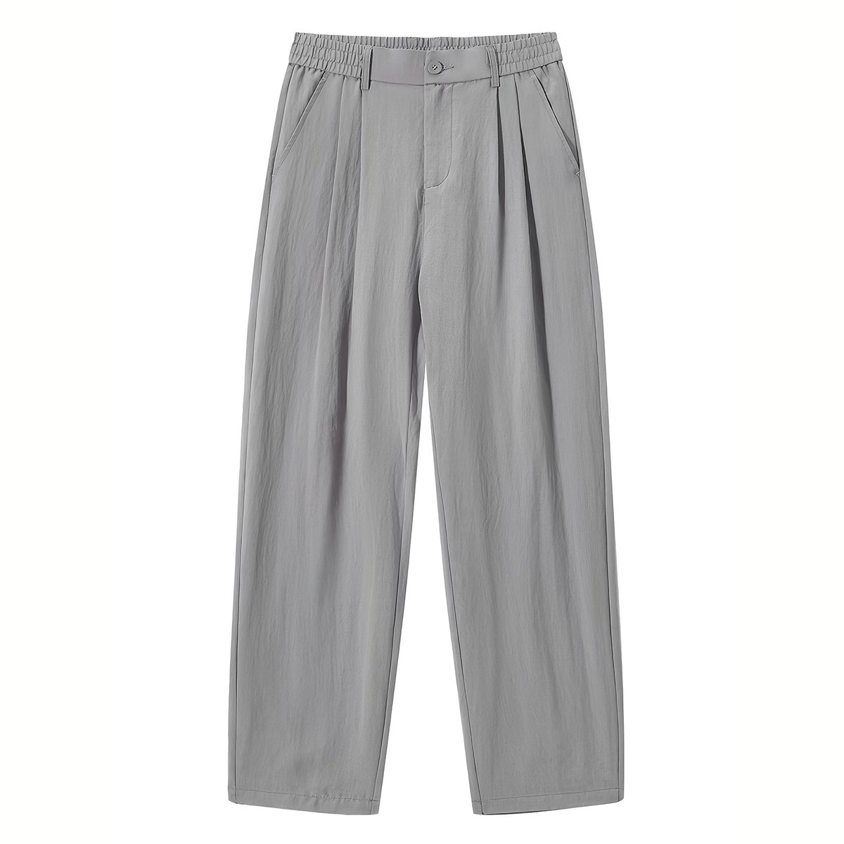 Currero Linnen Broek Heren Zomerbroek Volwassenen Lange Broek Pantalon Strandbroek Zomer Ibiza Stijl Grijs