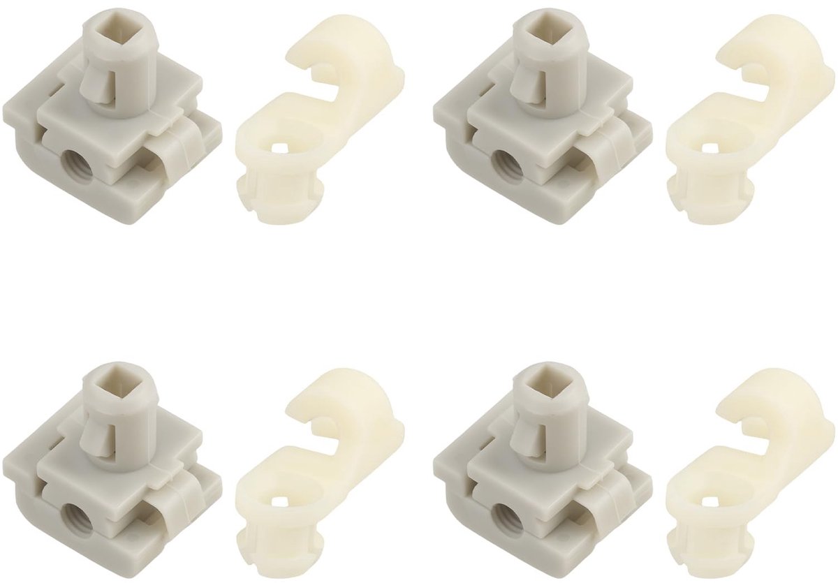 Dailygoods- Achterklep Handvat Stangen Kit - 8 Stuks - Vergrendeling Clips - Compatibel met Dodge Ram 2002-2009 - Kunststof - Slijtvast en Duurzaam