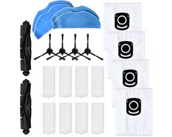 ZENC® Accessoireset Geschikt voor Rowenta en Tefal X-plorer Serie 75 S+ - Robotstofzuiger - Onderhoudsset - HEPA-filters - Borstels - Stofzakken - Dweilpads