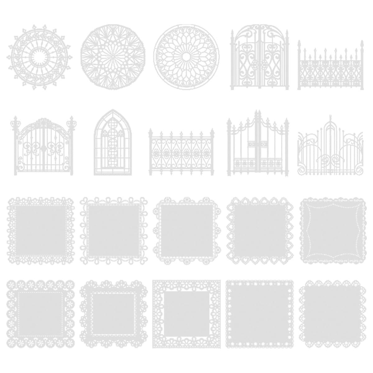 Dailygoods- Kantpapier 20 stuks - Vintage Patroon - Decoratief Materiaal - DIY Achtergrondpapier - Scrapbooking - Hoogwaardig Papier - Scrapbookingpapier