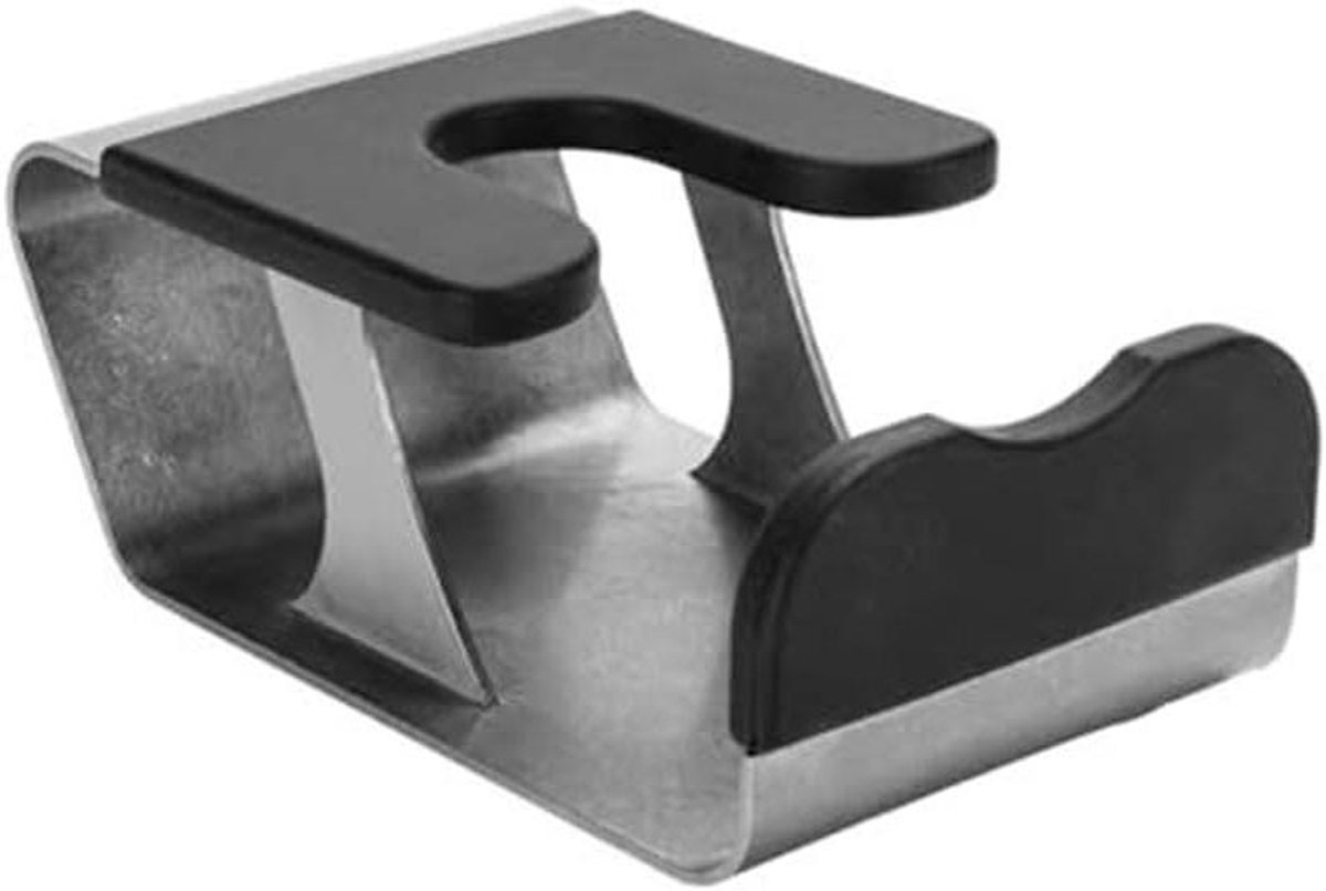 Aanstampstation Espresso - Portafilter Houder - Consistente Espresso - Roestvrij Staal - 15 x 10 x 7 cm - Zilver