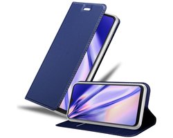 Cadorabo Hoesje geschikt voor Samsung Galaxy M21 / M30s in CLASSY DONKER BLAUW - Beschermhoes met magnetische sluiting, standfunctie en kaartvakje Book Case Cover Etui