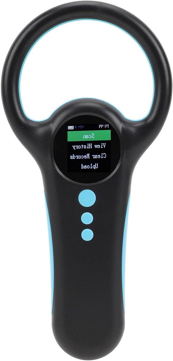 Microchiplezer Huisdieren - Chipscanner Dier - Huisdierbeheer - Dubbele Frequentie - 186 mm - Zwart