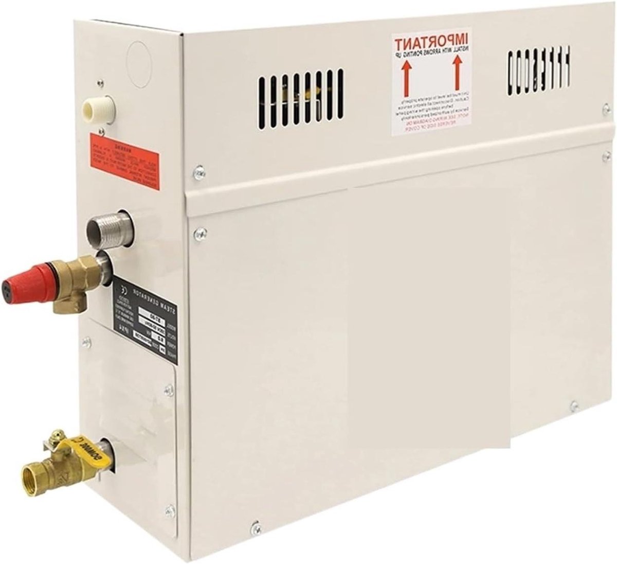Stoomgenerator Huissauna - Douchestoommachine Spa - Ontspannende Stoomervaring - Digitaal Bedieningspaneel - 9KW - Zilver