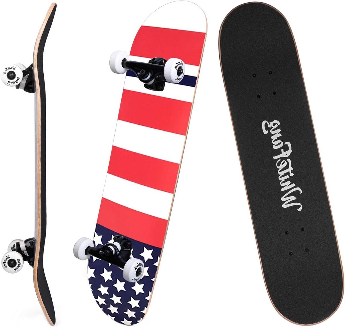 Compleet Skateboard Beginners Skateboard Trickboard Street Tricks Leren 7-laags Canadees Esdoorn Dek 31 x 7.88 Inch