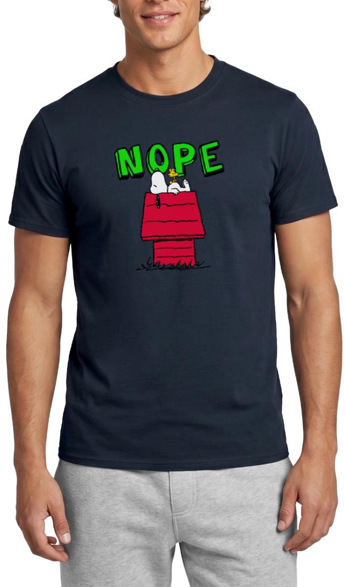 Peanuts Snoopy Nope T-Shirt Heren